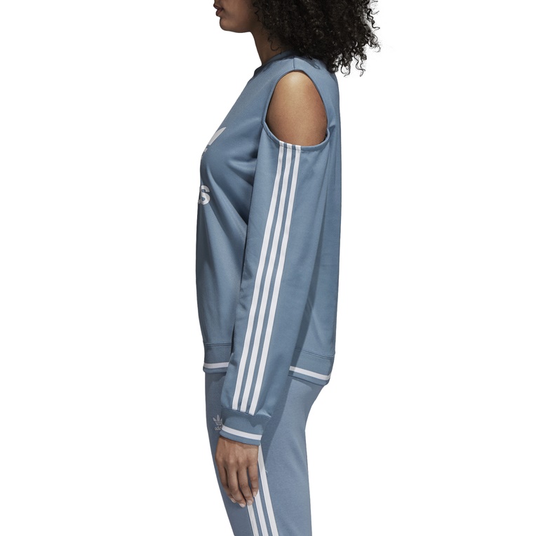 Adidas cut out cheap shoulder sweatshirt