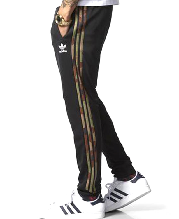 adidas originals superstar cuffed track pants black