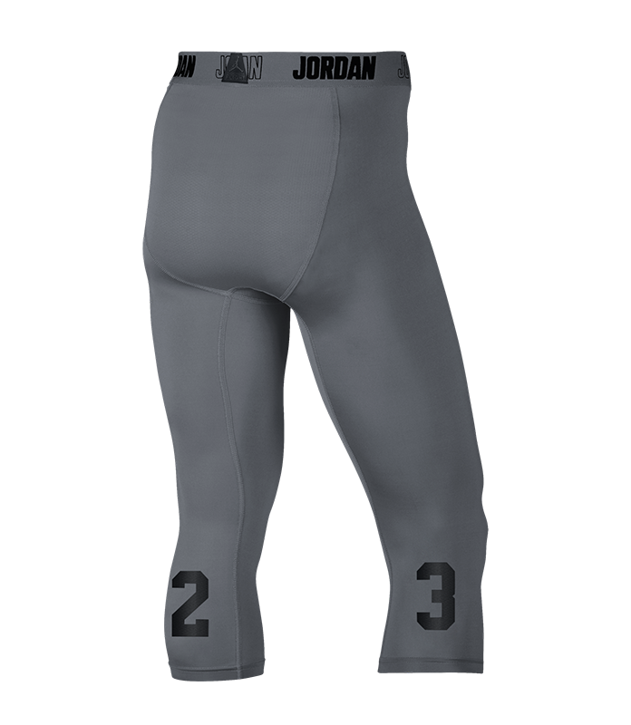 Jordan Aj All Season 23 Compression Tight 065 Cool Grey Black
