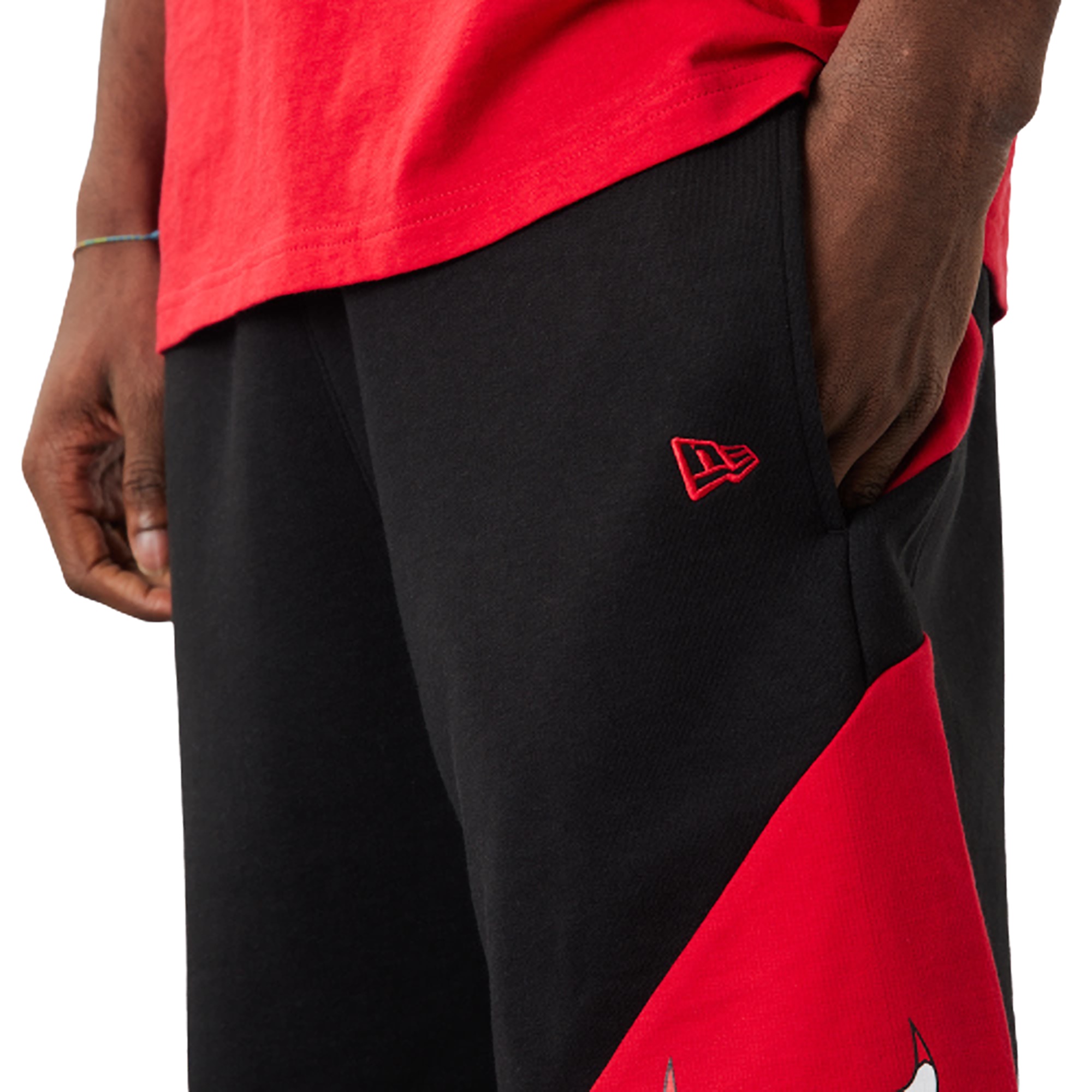 shorts New Era Team Logo Oversized NBA Chicago Bulls - Black/Faded
