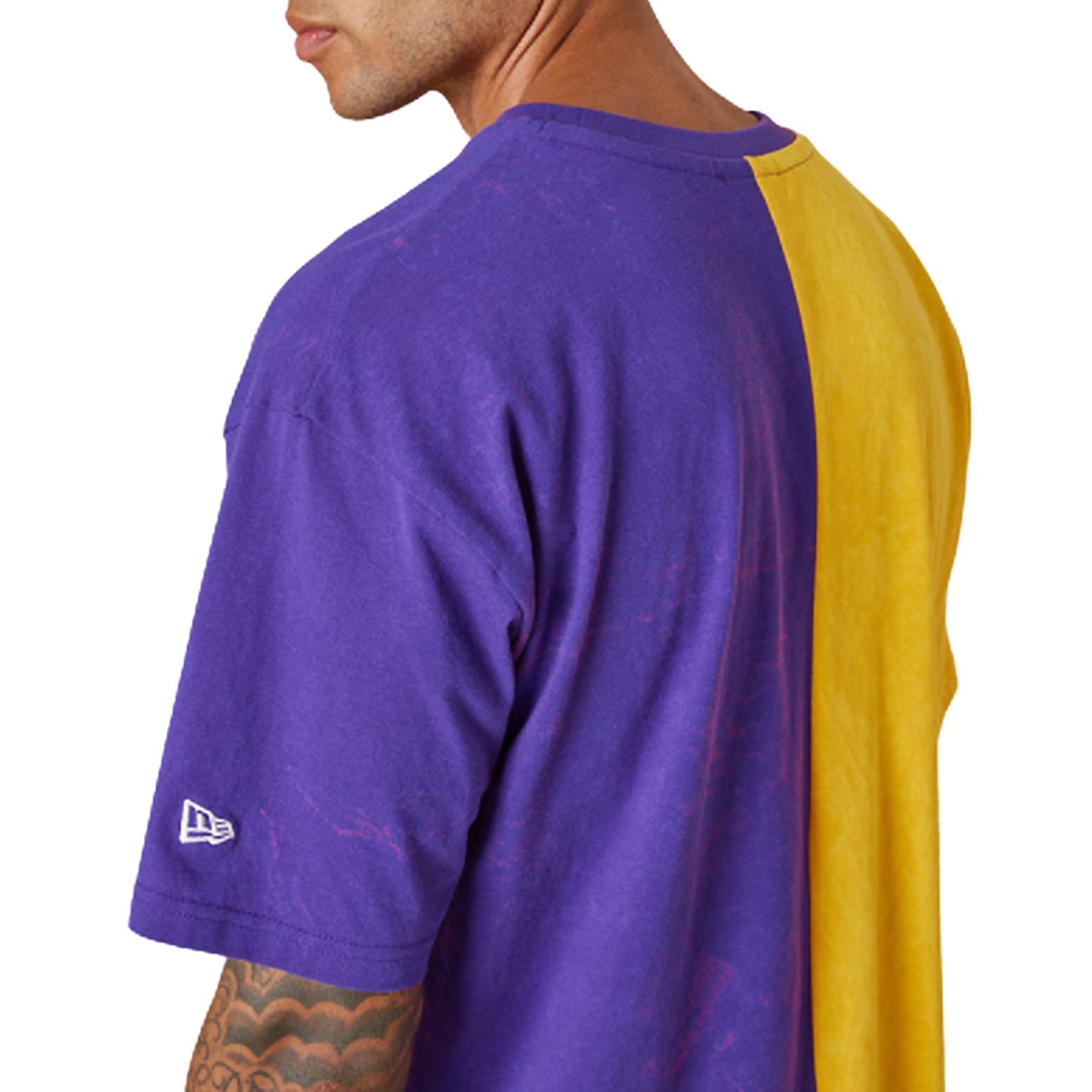 Lakers best sale split shirt