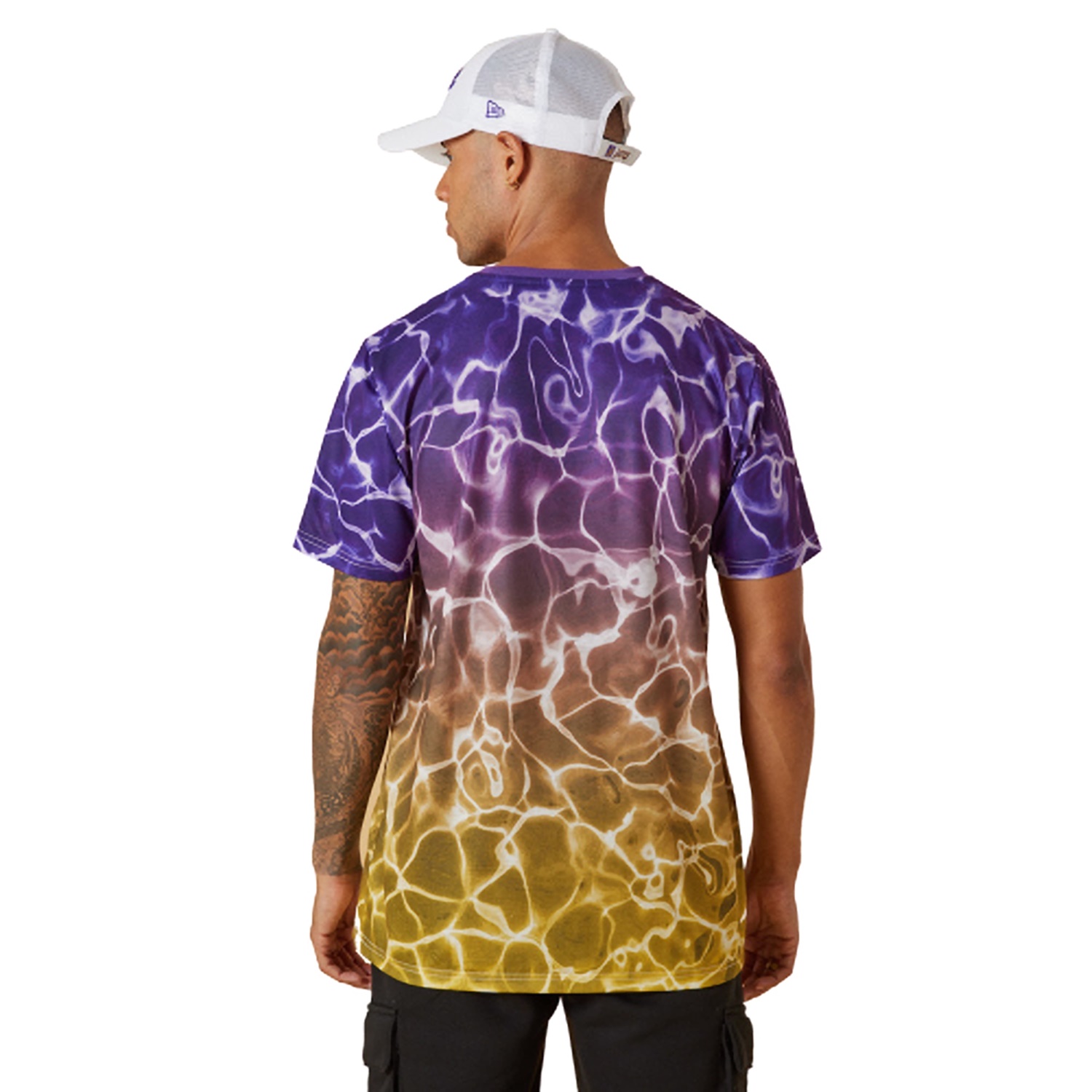 New Era NE NBA LOS ANGELES LAKERS COASTAL HEAT TEE