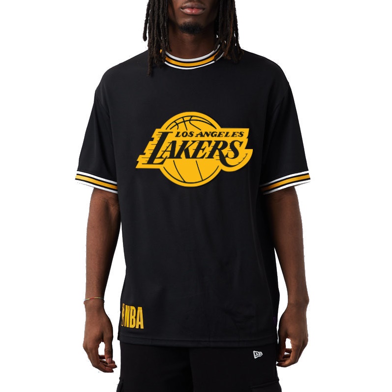 New era NBA Team Logo Los Angeles Lakers Shorts Black
