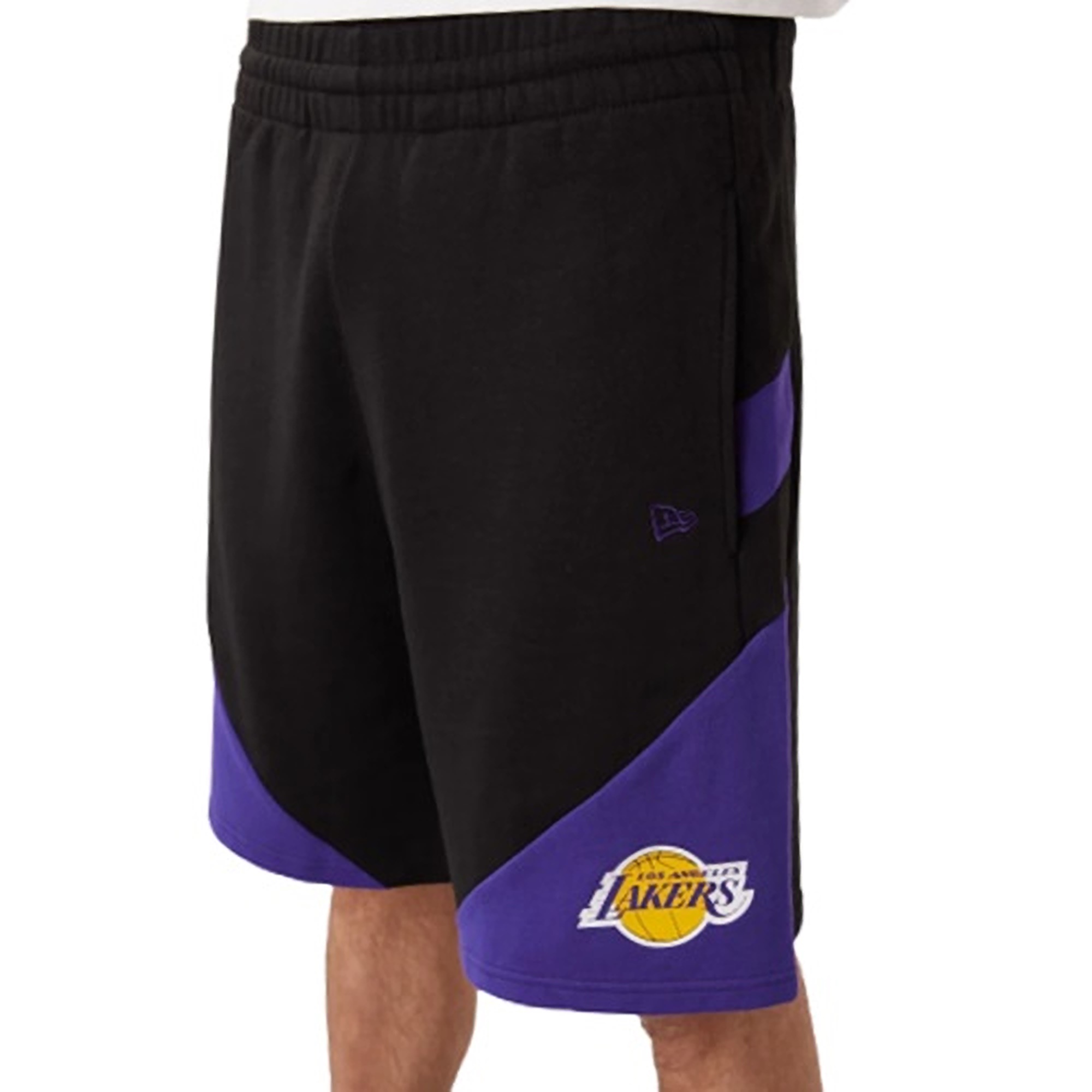 New era NBA Team Logo Los Angeles Lakers Shorts Black