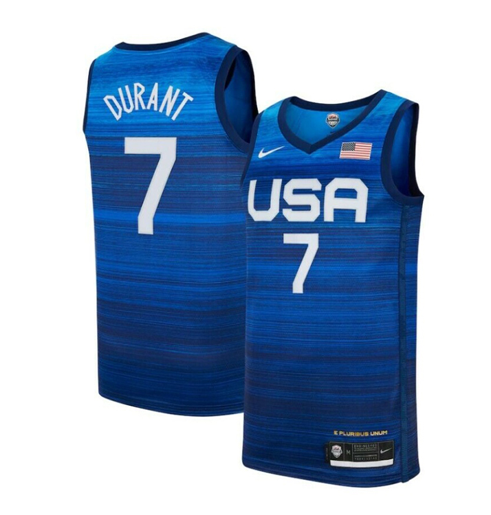 Embotellamiento Papá ventilador Nike USA T-Shirt Basketball Jersey # 7 DURANT#