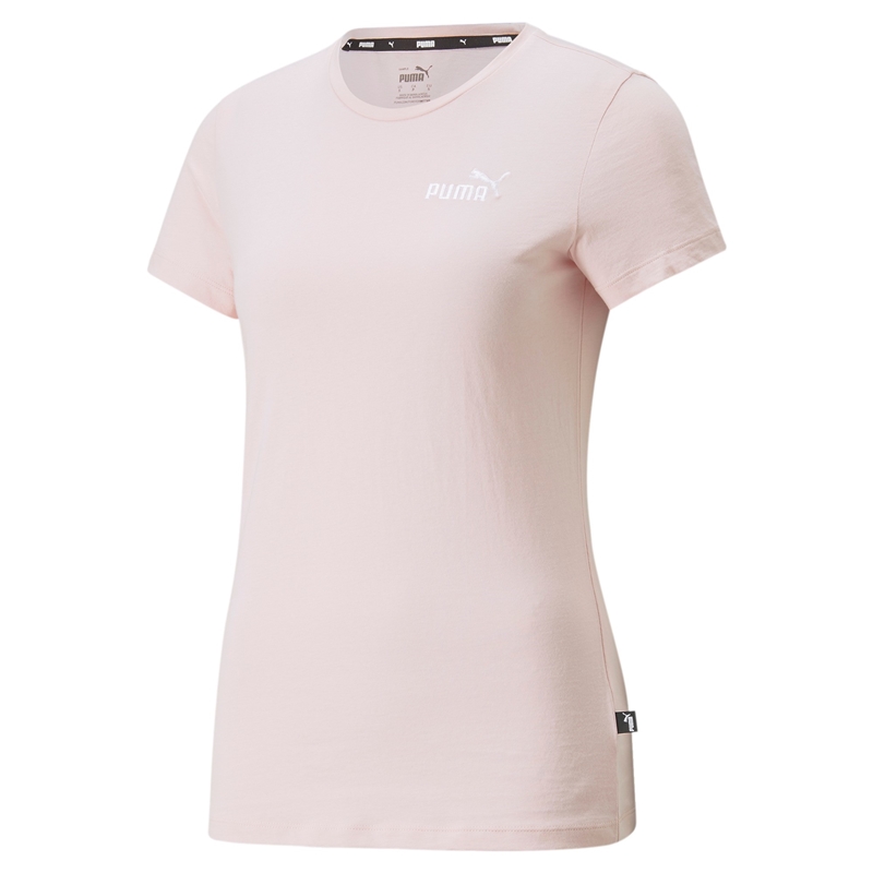 Camiseta Puma ESS+ Metallic Logo Rosa Mujer