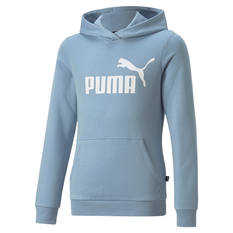 Puma Girls ESS FL wash) Logo (blue Hoodie