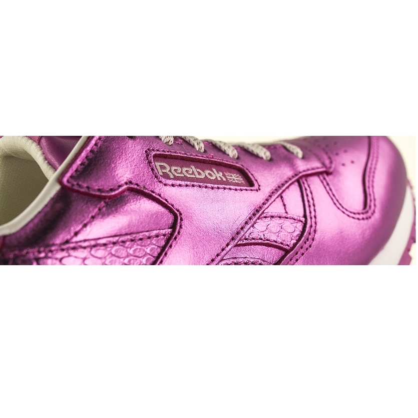 Inscribirse estante Risa Reebok Classic Leather Metallic Charger Pink Junior